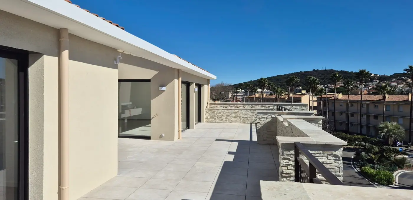 Résidence livrée :  Terrasse du dernier étage