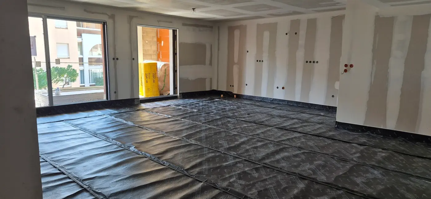 Septembre 2024 mise en place de de l'isolant acoustique
