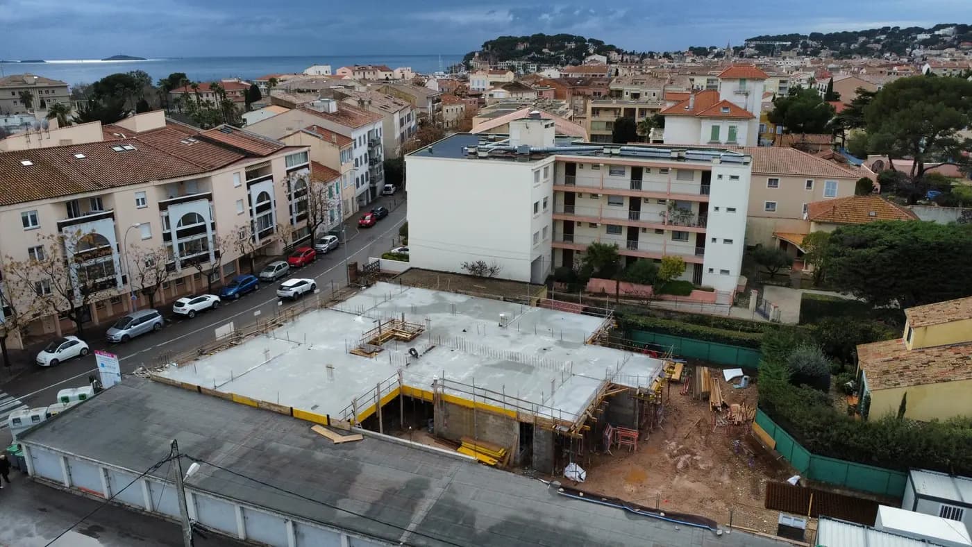 10 janvier 2024 plancher bas du 1er étage achevé