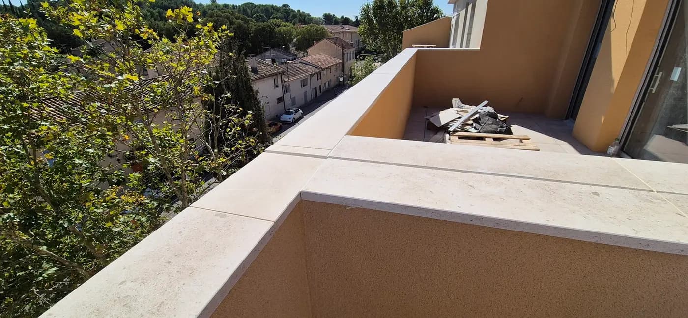 Détail maçonnerie des terrasses