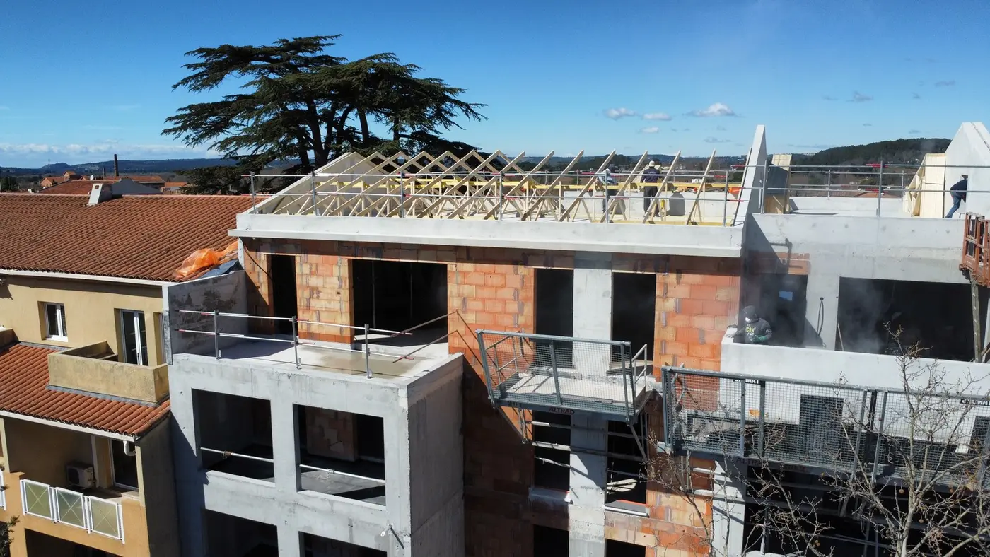 12 mars 2024 charpente en cours