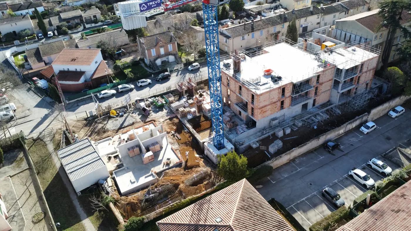 23 janvier 2024 plancher bas du 3ème étage en cours