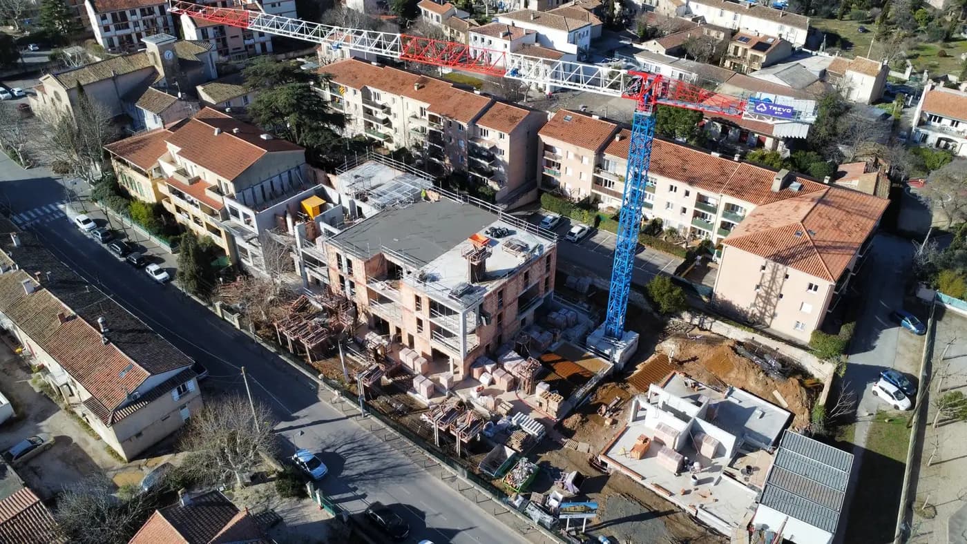 23 janvier 2024 plancher bas du 3ème étage en cours
