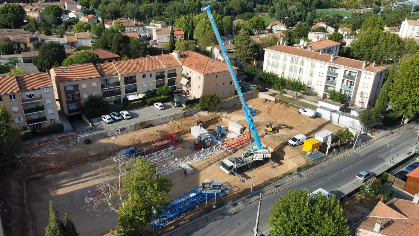 11 septembre 2023 montage de la grue