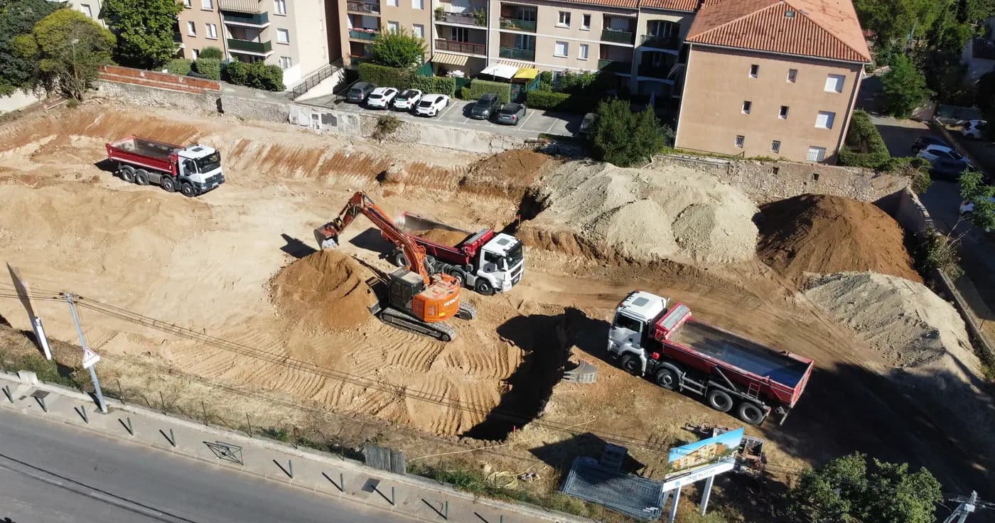 27 Juillet 2023 terrassement en cours